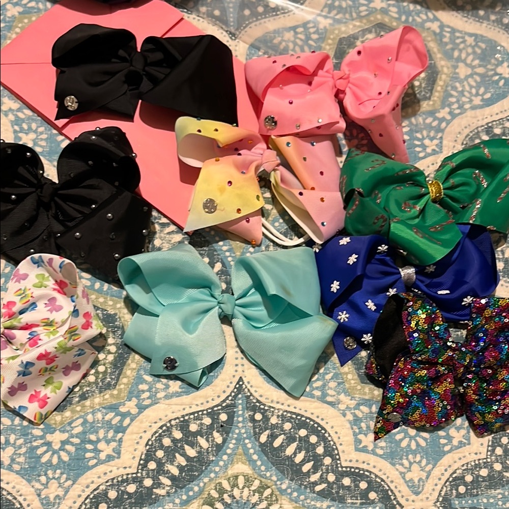JoJo Siwa 90s Y2K Competition Colorful Hair bundle 11 bows Kids